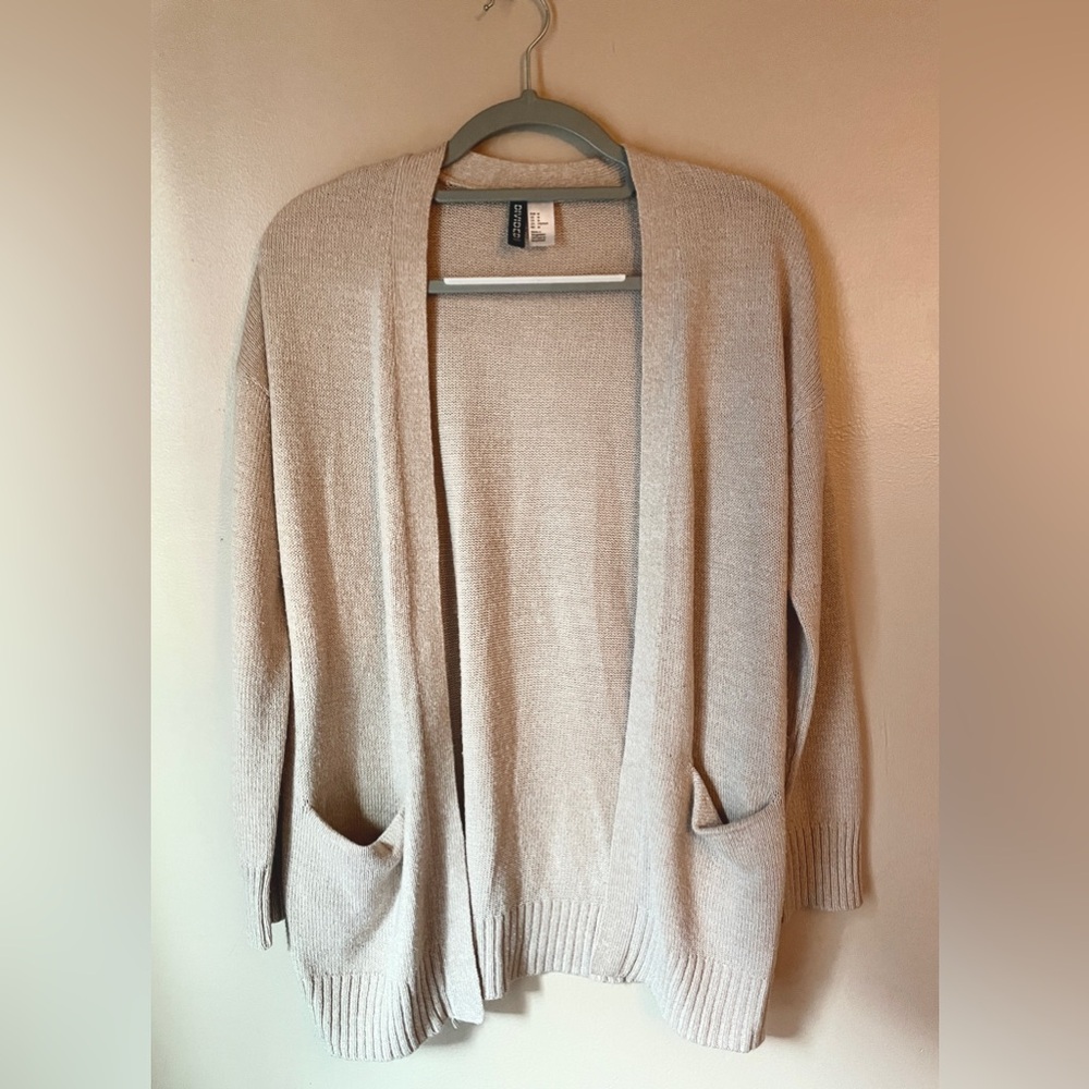 Light Pink-Cream Cardigan